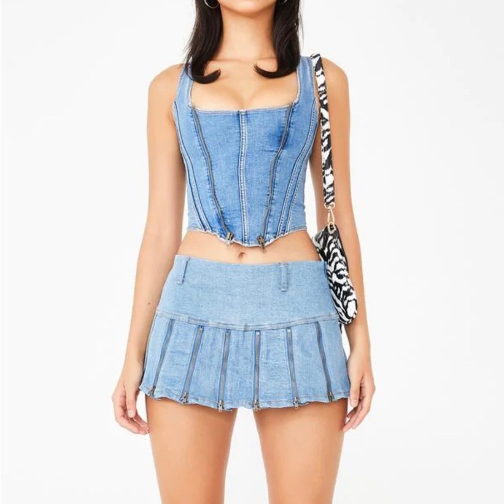 I.AM.GIA Claudia Mini Denim Skirt